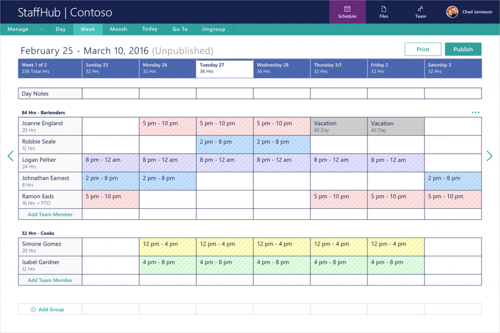 STAFFHUB – GESTIONA TUS TURNOS