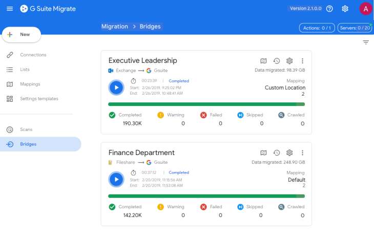 G Suite Migrate , la solución del paso de la nube de Google a G Suite
