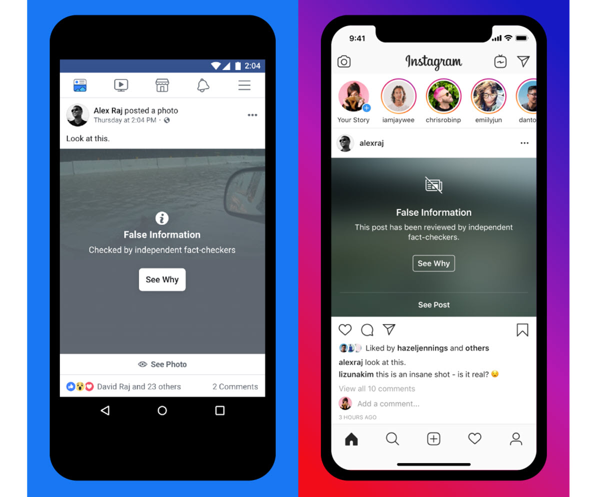 LUCHA FAKE NEWS EN INSTAGRAM Y FACEBOOK