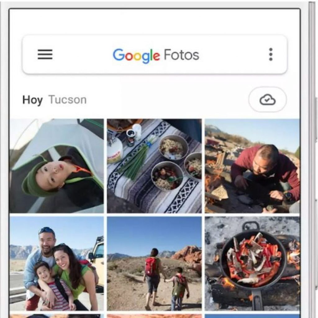 GOOGLE FOTOS TE INFORMA DE LA COPIA DE SEGURIDAD DE CADA FOTOGRAFIA